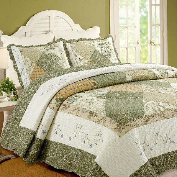 Reversible FULL/QUEEN Cotton Quilt sold Set